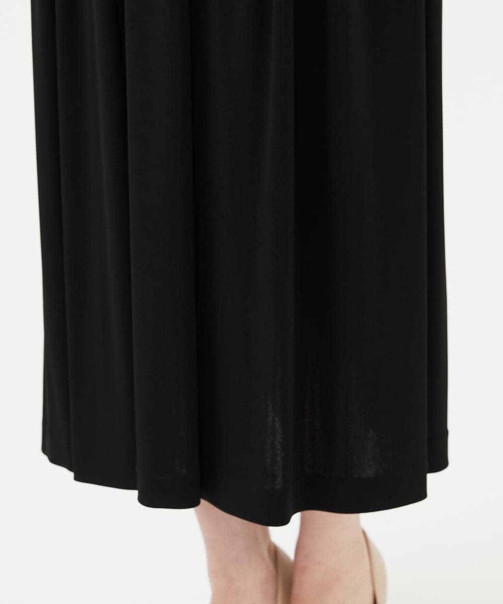 GDPAG90500 Sybilla(シビラ) ストレッチスクエアネックドレス ブラック
