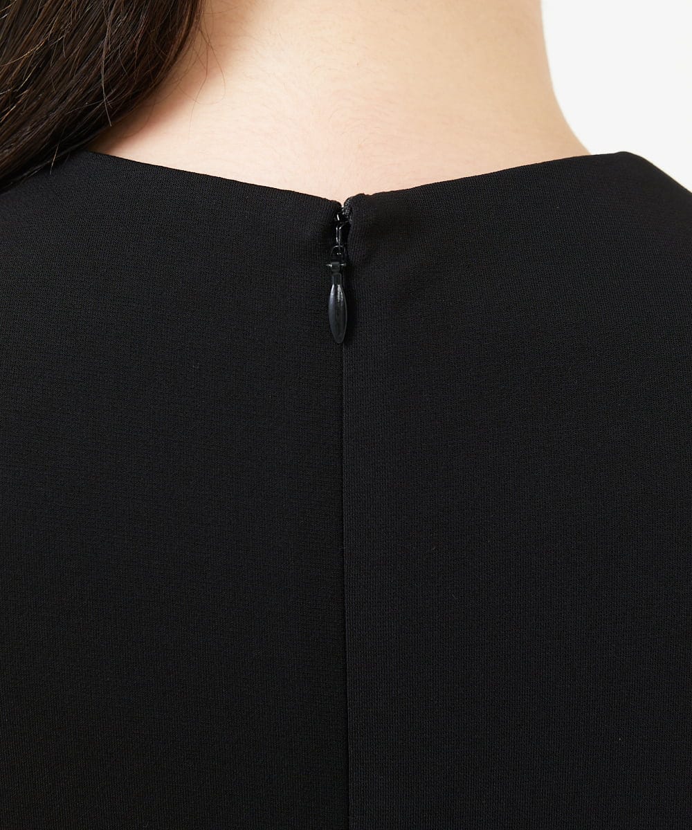 GDPAG90500 Sybilla(シビラ) ストレッチスクエアネックドレス ブラック