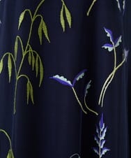 GDPGD90800 Sybilla(シビラ) リーフ刺繍チュールドレス ネイビー