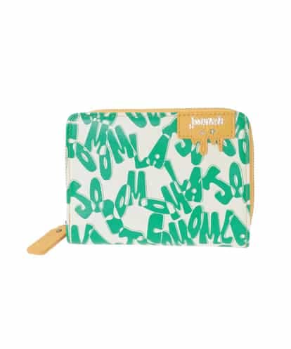 GFYJH02160  モチーフデザイン二つ折り牛革財布