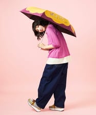 GG8FD32110 Jocomomola(ホコモモラ) 【晴雨兼用】アニマルモチーフデザイン折り畳み傘 イエロー