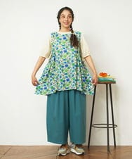 GJBGD01230 Jocomomola(ホコモモラ) Don Quijote フラワープリントブラウス アイボリー