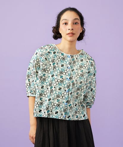 GJBGD34240 Jocomomola Semilla フラワー総刺繍ブラウス