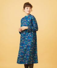 GJEAG30300 Jocomomola(ホコモモラ) Poemas callejeros フラワープリントワンピース ブルー