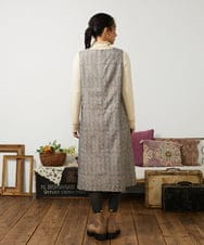 GJECD50350 Jocomomola(ホコモモラ) Escudos 幾何調総刺繍ワンピース［オケージョン/セレモニー］ ベージュ