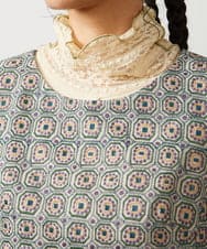 GJECD50350 Jocomomola(ホコモモラ) Escudos 幾何調総刺繍ワンピース［オケージョン/セレモニー］ ベージュ