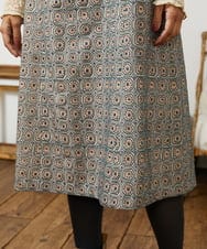 GJECD50350 Jocomomola(ホコモモラ) Escudos 幾何調総刺繍ワンピース［オケージョン/セレモニー］ ベージュ