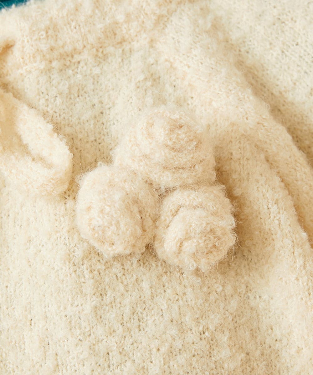 GJFAG01240 Jocomomola(ホコモモラ) Manchas プルオーバーニット アイボリー