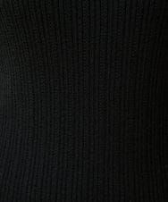 GJFAG30160 Jocomomola(ホコモモラ) LANABLEND ハイネックリブニット ブラック