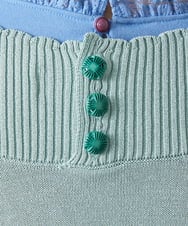 GJFFD50220 Jocomomola(ホコモモラ) El Rucio フラワー刺繍ニットプルオーバー ライトブルー