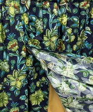 GJHHD01220 Jocomomola(ホコモモラ) Verano en La Mancha フラワープリントスカート ネイビー