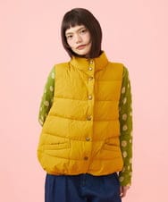 GJJLD31300 Jocomomola(ホコモモラ) 【2WAY 】Arte enlatado リバーシブルダウンベスト マスタード