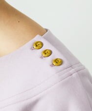 GJKDD01200 Jocomomola(ホコモモラ) Palominos flor フラワーアップリケカットソー ピンク