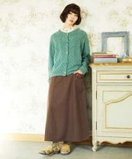 GJKDD34140 Jocomomola(ホコモモラ) 【2WAY】Tierras de cuitivo フラワー刺繍カットソー アイボリー