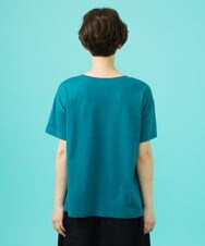 GJKGB45100 Jocomomola(ホコモモラ) Planta フラワープリントTシャツ ブルーグリーン