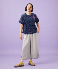 GJKGD33180 Jocomomola(ホコモモラ) Livia de flores フラワージャカードカットソー ネイビー