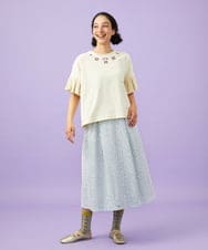 GJKGD71180 Jocomomola(ホコモモラ) Pensamiento ニットドッキングカットソー アイボリー