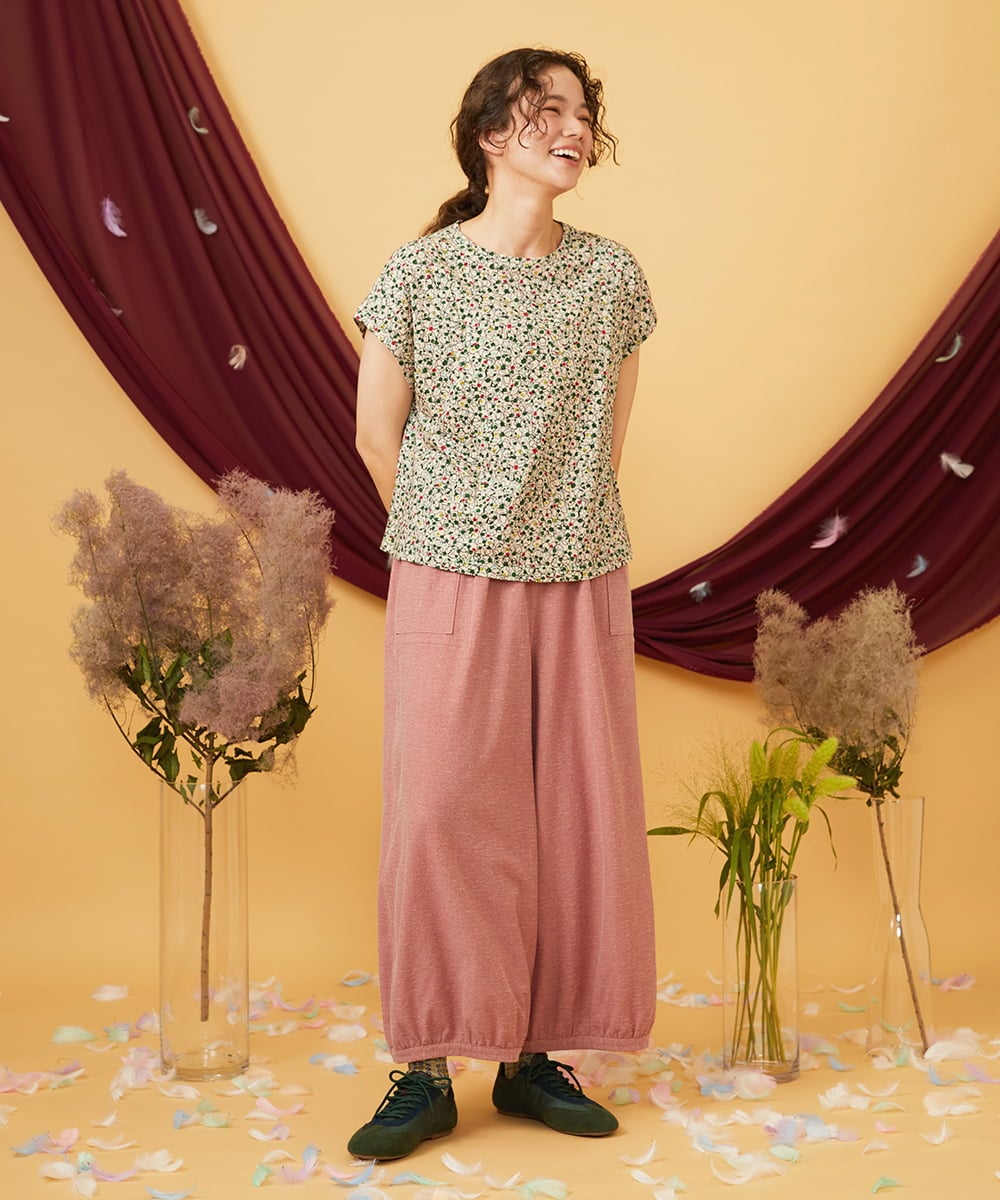 GJKJD30180 Jocomomola(ホコモモラ) 【接触冷感】Onditas ドットプリントカットソー アイボリー