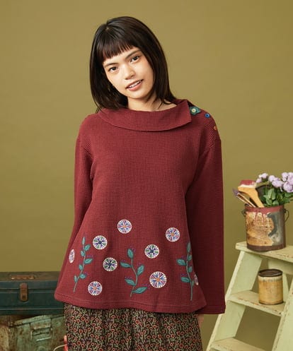 GJKLD34190  Brotar エンブロイダリーカットソープルオーバー