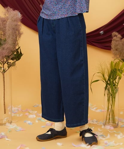 GJLDE39180 Jocomomola デニムカーブシルエットパンツ