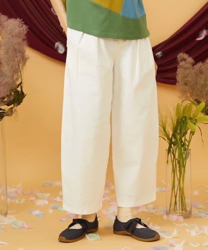 GJLDE40180 Jocomomola カツラギカーブシルエットパンツ