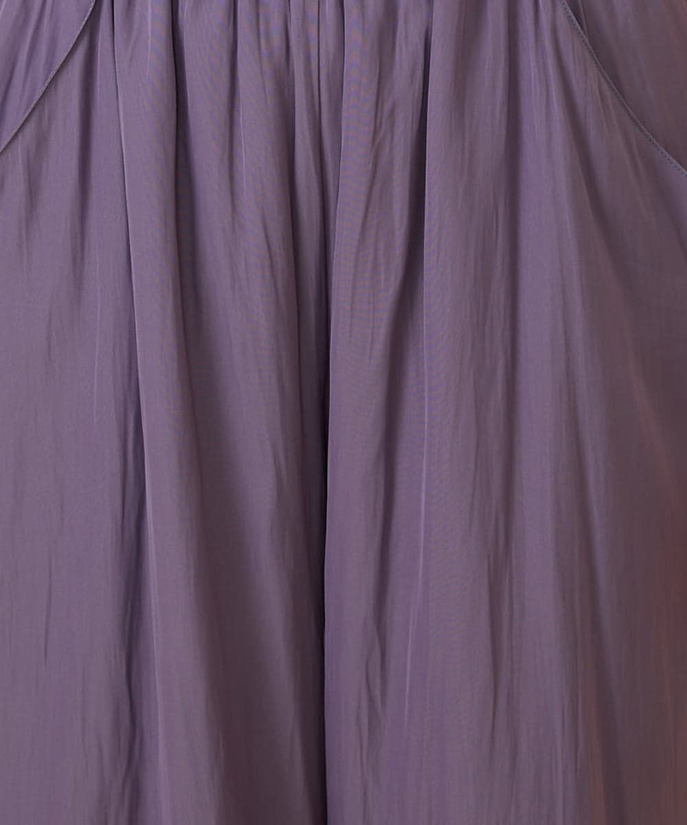 GJLJD33180 Jocomomola(ホコモモラ) Sacudida サテンワイドパンツ パープル