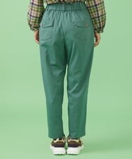GJLJT37160 Jocomomola(ホコモモラ) タイプライター テーパードパンツ グリーン