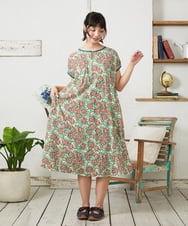 GJPGD30270 Jocomomola(ホコモモラ) Dorotea フラワープリントワンピース アイボリー