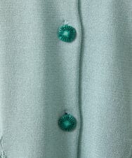 GJSFD50230 Jocomomola(ホコモモラ) El Rucio フラワー刺繍ニットカーディガン ライトブルー