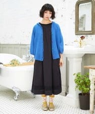 GJSGE33230 Jocomomola(ホコモモラ) Washi サマーニットカーディガン ブルー