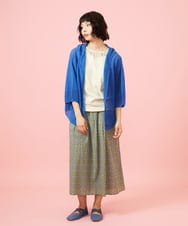 GJSGE33230 Jocomomola(ホコモモラ) Washi サマーニットカーディガン ブルー