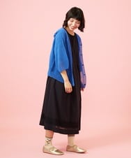 GJSGE33230 Jocomomola(ホコモモラ) Washi サマーニットカーディガン ブルー