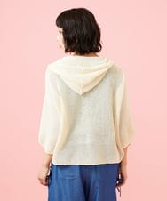GJSGE33230 Jocomomola(ホコモモラ) Washi サマーニットカーディガン アイボリー