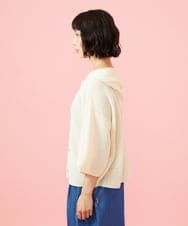 GJSGE33230 Jocomomola(ホコモモラ) Washi サマーニットカーディガン アイボリー