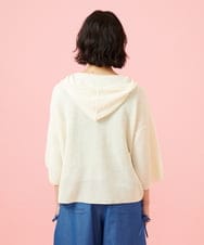 GJSGE33230 Jocomomola(ホコモモラ) Washi サマーニットカーディガン アイボリー
