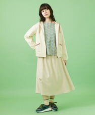 GJTCA01230 Jocomomola(ホコモモラ) I LOVE COLOR コットン裏毛ジップパーカー アイボリー