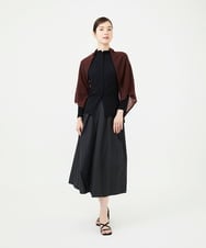 GK3AG01170 Sybilla(シビラ) カシミヤ三角ストール ブラウン
