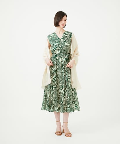 GK3GE30150 Sybilla リネン混カラーストール