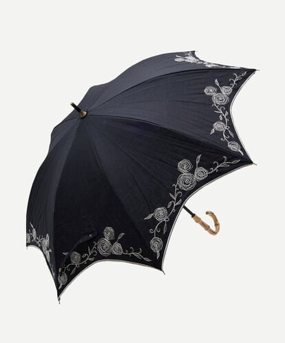 GKYGB03210 Sybilla 【晴雨兼用・UVカット】フラワーモチーフ刺繍日傘