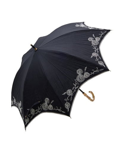 GKYGB03210 Sybilla 【晴雨兼用・UVカット】フラワーモチーフ刺繍日傘