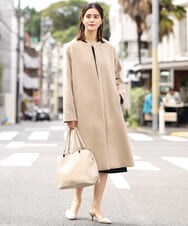 K15CS52054 a.v.v(アー・ヴェ・ヴェ) 【A4収納/抗菌加工】フェイクレザートートバッグ ベージュ