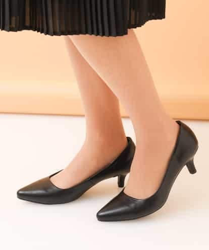 K16CM01049 a.v.v 【ヒール高さ：5.5～5.7cm】フェイクレザーパンプス