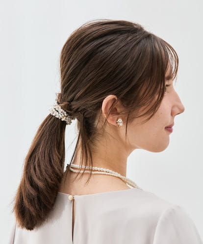 K1HCD03012  パール調ヘアポニー