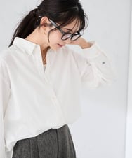 K2BFD01044 a.v.v(アー・ヴェ・ヴェ) 【シワになりにくい】ベーシックシャツ ホワイト