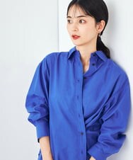 K2BGA14044 a.v.v(アー・ヴェ・ヴェ) 【マルチウェイ】リネン混ベーシックシャツ オレンジ