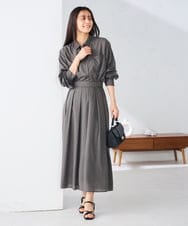 K2BGD15044 a.v.v(アー・ヴェ・ヴェ) バックタックシアーシャツ【接触冷感/イージーケア】 レッド