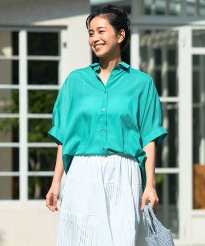 K2BHD10044 a.v.v 【接触冷感/洗える/イージーケア/毛玉になりにくい】シアータックシャツ