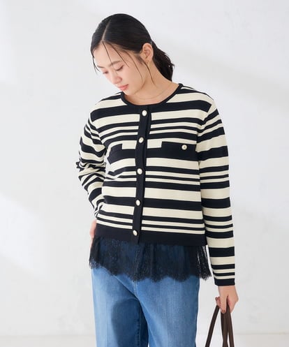 K2CKD01064 a.v.v ミラノリブ ニット ジャケット