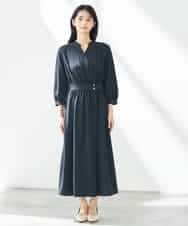 K2EGA11109 a.v.v(アー・ヴェ・ヴェ) カシュクールワンピース ネイビー