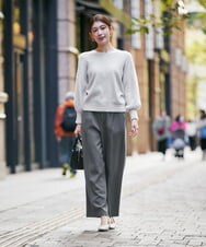 K2FAD43054 a.v.v(アー・ヴェ・ヴェ) ヘアリーラメVネックニット ライトブルー
